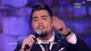 عرب ايدول الحلقة النهائية امير دندن من فلسطين مواويل وديعية واغنية قتلوني عيون السود Arab Idol 2017 