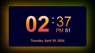 How To Create Digital Clock Using HTML CSS JavaScript Display Time Using JavaScript