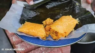 ESTO HACIAN NUESTRAS ABUELAS ANTES POR NECESIDAD AHORA LO HACEMOS POR GUSTO PASTELES DE ARROZ