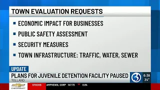 Juvenile detention facility plans in Tolland paused