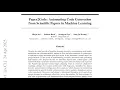 Paper2Code Automating Code Generation from Scientific Papers in Machine Learning