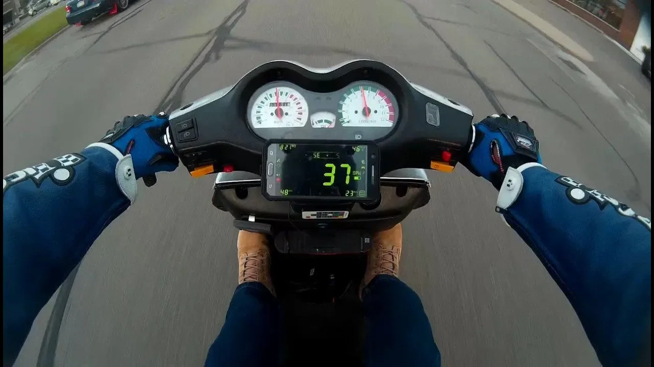 Stock 150cc Top Speed Run (GPS verified) (MPH)