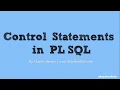 PL SQL tutorial 7 Introduction to PL SQL Conditional Statements in Oracle Database