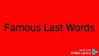 Download Famous Last Words: Hell in the Headlights lyrics MP3