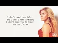 Kelly Clarkson - Broken & Beautiful (Lyrics)