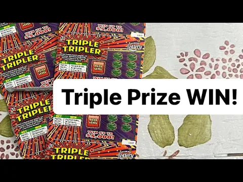 Download MP3 Triple tripler scratch off lottery ticket triple WIN!