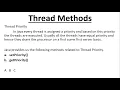 Multithreading Methods Getpriority setpriority getpriority and setpriority Methods In Java