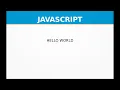 Javascript ES6 Tamil Hello World