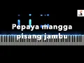 Lagu Pepaya Mangga Pisang Jambu (Ciptaan Adikarso) Iringan Piano dan Lirik