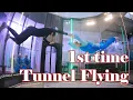 You don t need a plane to fly 1st time Tunnel Flying Lesson 1 Indoor Skydiving Bottrop