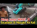 Lagu Luar biasa‼️Mang Jamar NEKAT Excavator di Masukin ke kali Wadas Karawang 