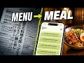 This iPhone App Reads Foreign Menus for You