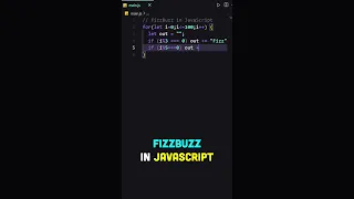 FizzBuzz in JavaScript