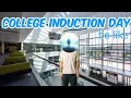 College induction day be like