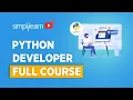 Python Developer Full course Python Programmer Course Python For Beginners Simplilearn