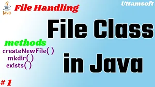 File Handling in java File in Java File class in Java createNewFile method mkdir method