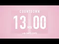 13 Minute Countdown Timer Flip Clock with Simple Beeps