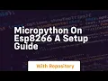 Micropython on esp8266 a setup guide