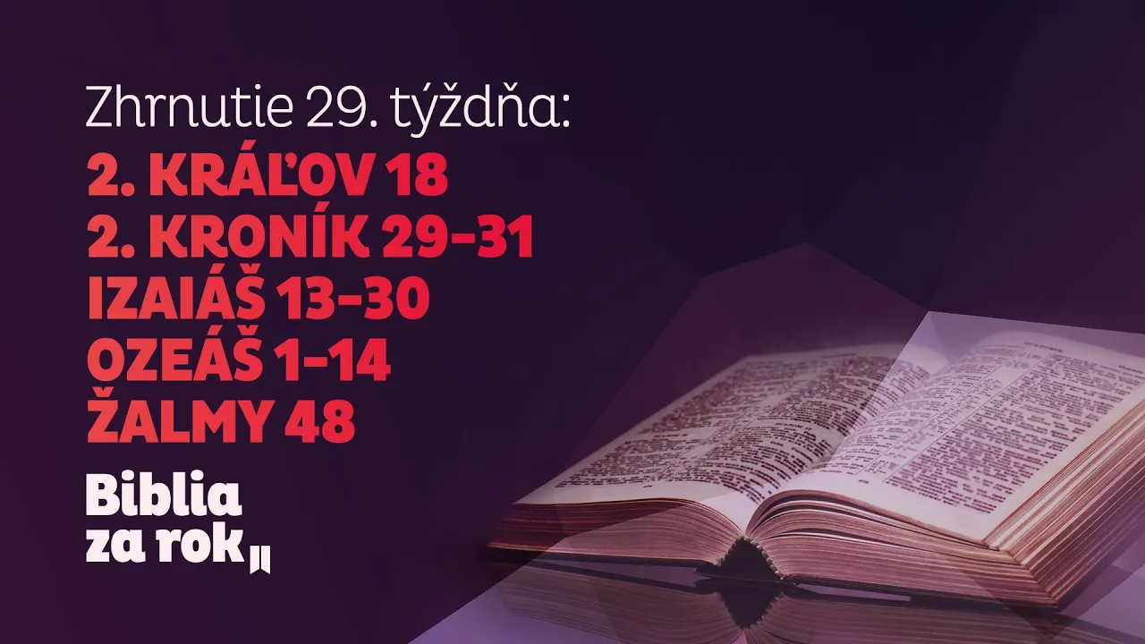 Zhrnutie 29. týždňa - Biblia za rok episode artwork