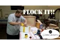 Make a simple wood pen box and FLOCKING IT how to flock a box