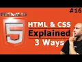 Learn How To Add CSS to HTML - Inline Embedded Styles or External Style Sheets