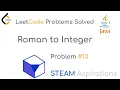 LeetCode Problems Solved Problem 13 Roman to Integer Easy