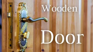 Old Wooden Doors Open And Close With Creaking Sound Effect 