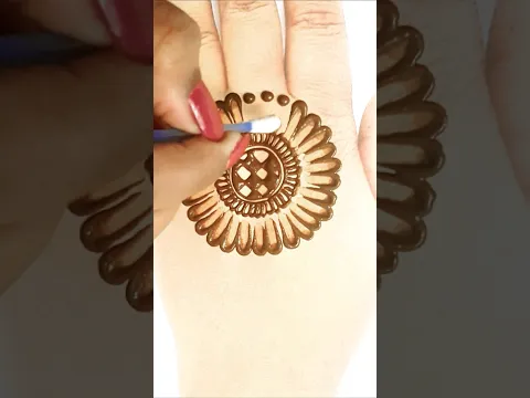 Trick Mehndi Design from Cotton buds / #shorts