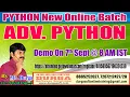 ADV PYTHON Online Training DURGASOFT
