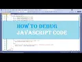 How to debug JavaScript code debug JS code Visual Studio 2022