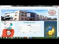 Secure Fee Management in Python ieee project demo