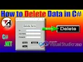 How to Delete data Form C C Programming GUI Programming