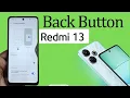 Redmi 13 Back Button Settings Redmi 13 Change Navigation Buttons Redmi 13 5G 2024