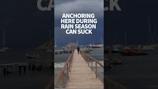 Anchoring here is hard on boats during rain season #windedvoyage #sailinglifestyle #africa #alone