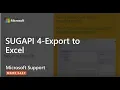SUGAPI 4-Export to Excel - Microsoft Support Help