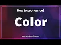 Download Lagu Color Pronunciation: The 3 ways to pronounce Color Correctly
