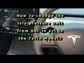 How to change the tire pressure unit from bar to psi in the 2021 Tesla Model 3