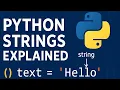 Python Strings Explained in 5 Minutes Beginner Friendly Tutorial