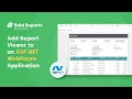 Add Report Viewer Control to an ASP NET WebForms Application