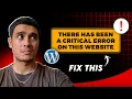 How to Debug Critical Errors on your WordPress Website