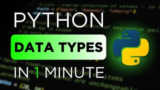 Let s Learn Python Data Types in 1 Minute
