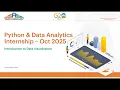 Python Data Analytics Internship Session 21 Introduction to Data Visualization SASF