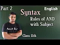 Syntax part 2