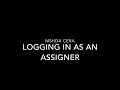 MS A CERA Training Logging in as an Assigner Full