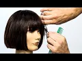How To French Bob with Choppy Bangs Haircut Tutorial