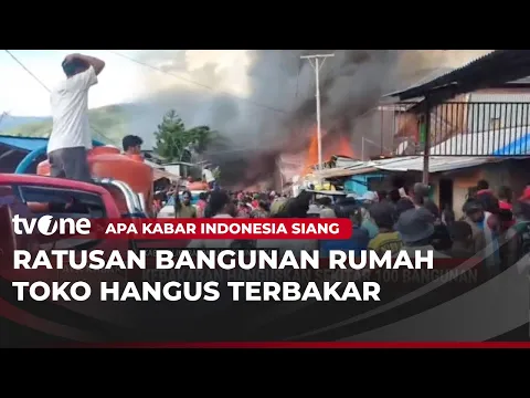 Kebakaran Landa Tolikara, Ratusan Bangunan Hangus
