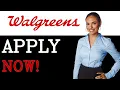 How To Apply For A Job At Walgreens 2025