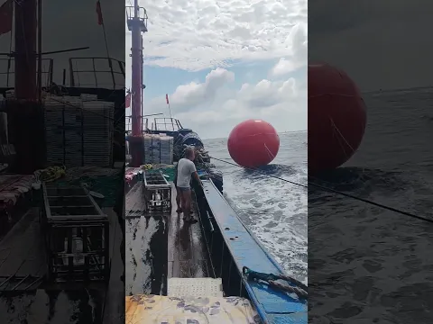 Catching A Huge Red Drifting Buoy While Fishing !