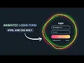 Build a Modern Animated Login Form HTML CSS Project Step-by-Step