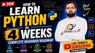 How to Learn Python in 4 Weeks 2026 Complete Python beginner roadmap